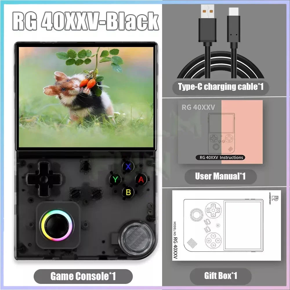 RG40XXV Retro Handheld Game Console 4.0 Inch 640*480 Screen Linux System 5G WiFi Bluetooth HDMI TV Output Video Game Player
