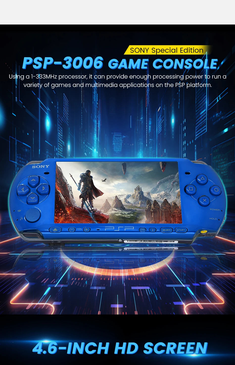 PlayStation Original PSP 3000 Handheld Game Console (PSP-3006) PlayStation Portable 3000 Game Console(Free Games)Cracked version