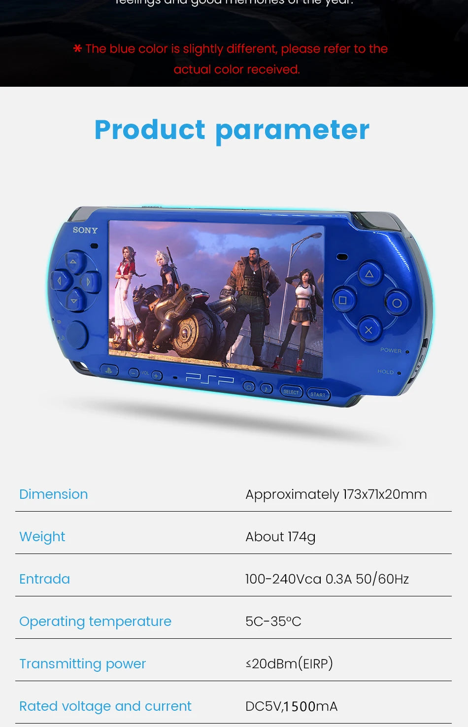 PlayStation Original PSP 3000 Handheld Game Console (PSP-3006) PlayStation Portable 3000 Game Console(Free Games)Cracked version