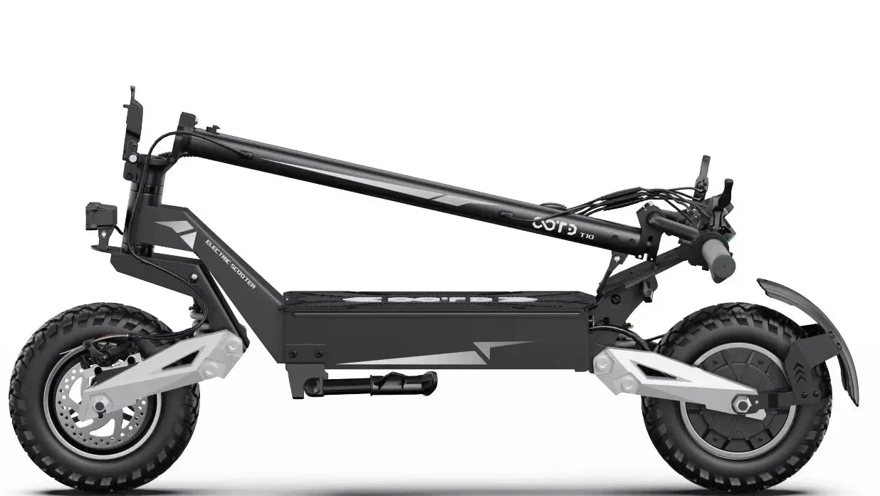 OOTD Adult E-Scooter T10 900W Power 48V13.5Ah LED Display Electric Scooter 11-inch Off-Road Vacuum Tire Foldable EScooters