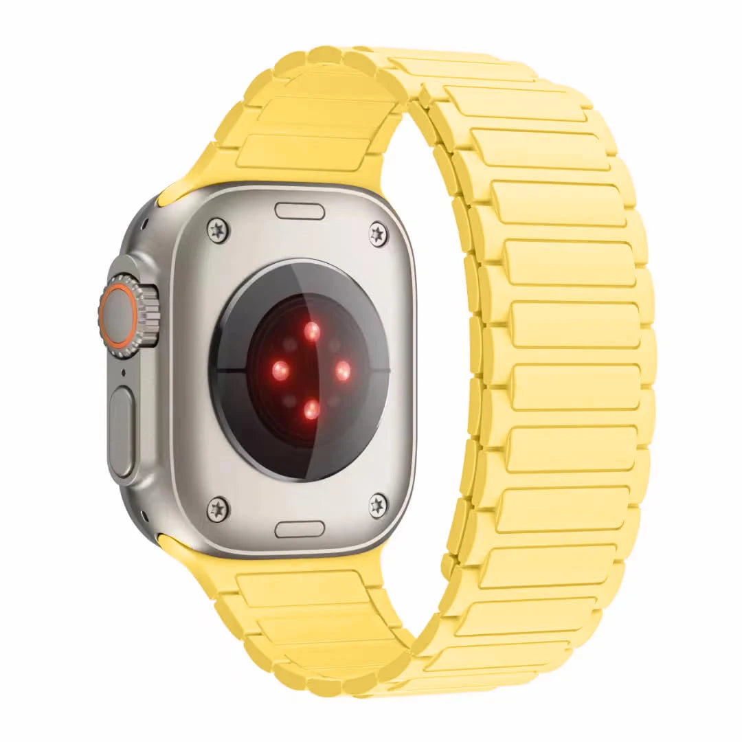 Silicone Magnetic Band for Apple Watch Strap Ultra 3 2 49mm 46mm 45mm 44mm 42mm 40 41mm Bracelet IWatch Series 11 10 9 8 7 6 SE