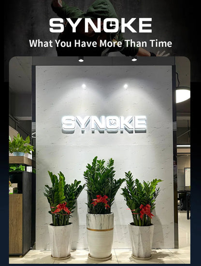 SYNOKE Outdoor Military Digital Watch New For Men Fashion Retro Men Watch Sports Waterproof Men Watch Multifunctional Luminous