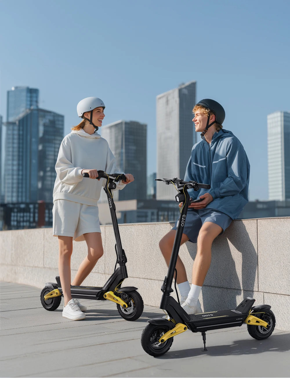 OOTD S10 E-Scooter 1400W Brand Motor 48V20AH Battery City Off-Road Electric Scooter Adult 10-inch Road Tires Foldable EScooters