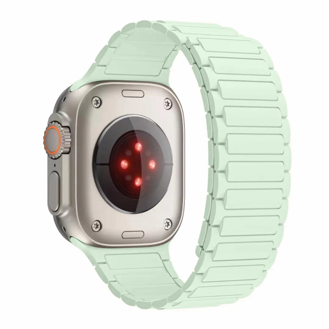 Silicone Magnetic Band for Apple Watch Strap Ultra 3 2 49mm 46mm 45mm 44mm 42mm 40 41mm Bracelet IWatch Series 11 10 9 8 7 6 SE