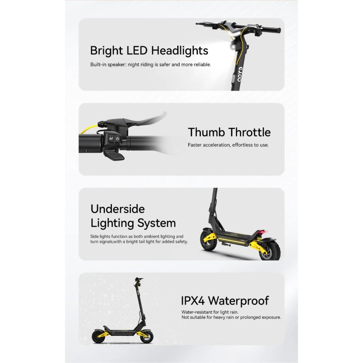 OOTD S10 E-Scooter 1400W Brand Motor 48V20AH Battery City Off-Road Electric Scooter Adult 10-inch Road Tires Foldable EScooters