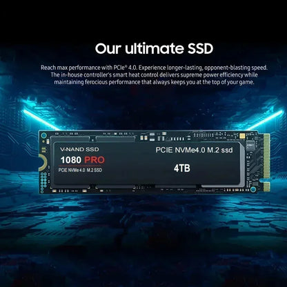 1080Pro SSD NVMe PCIe M2 1TB 2TB 4TB for PS5 High Speed Gaming Storage 2280