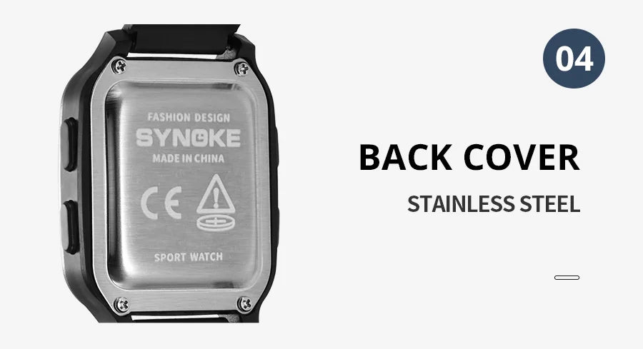 SYNOKE Outdoor Military Digital Watch New For Men Fashion Retro Men Watch Sports Waterproof Men Watch Multifunctional Luminous