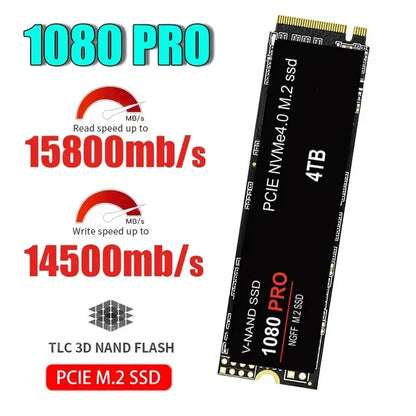 1080Pro SSD NVMe PCIe M2 1TB 2TB 4TB for PS5 High Speed Gaming Storage 2280