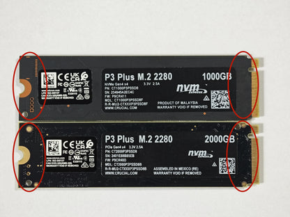 Crucial P3 Plus 1TB 2TB PCIe Gen4 3D NAND NVMe M.2 SSD, Up to 5000MB/s Solid State Drive for Gaming PC and Laptop(OEM Package)