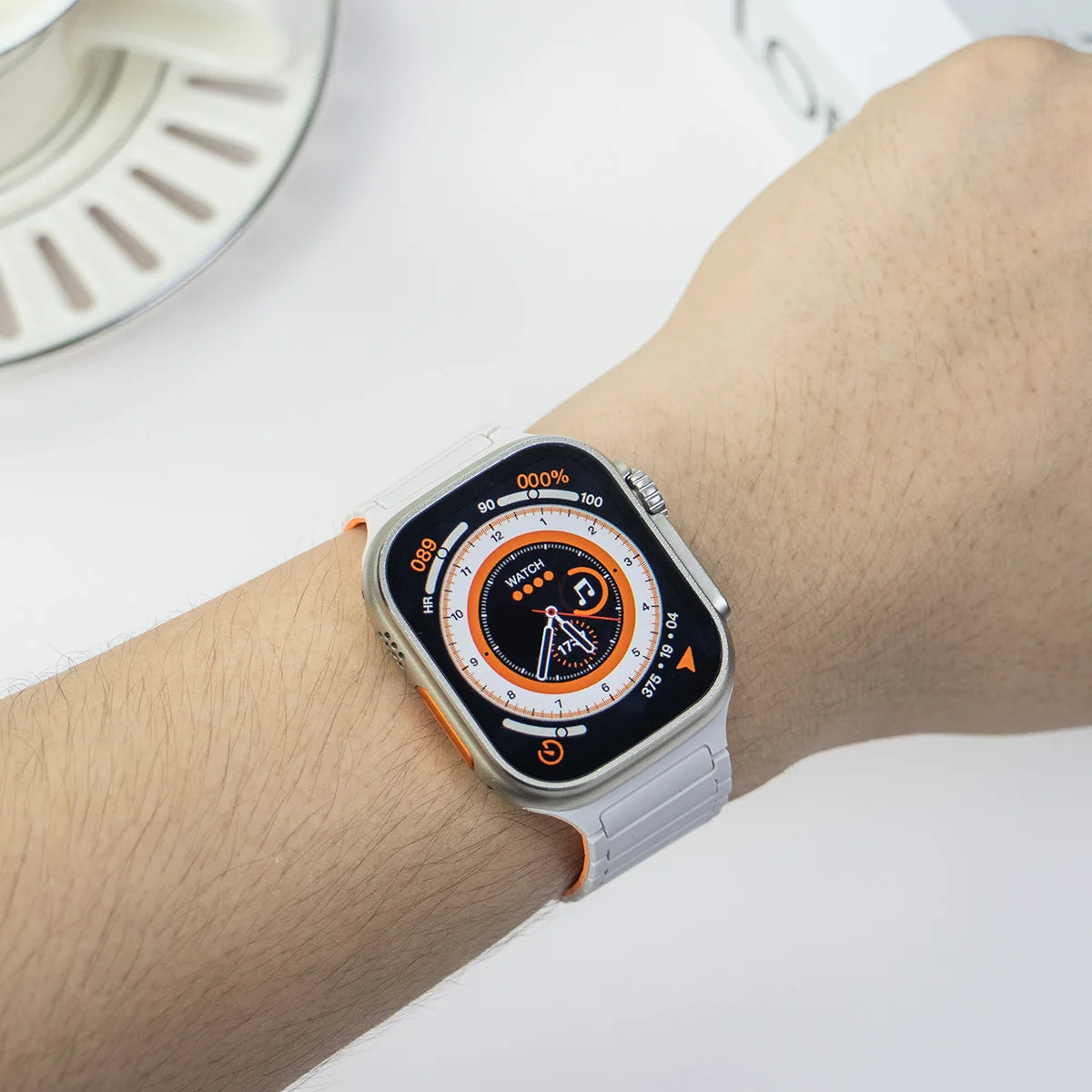 Silicone Magnetic Band for Apple Watch Strap Ultra 3 2 49mm 46mm 45mm 44mm 42mm 40 41mm Bracelet IWatch Series 11 10 9 8 7 6 SE