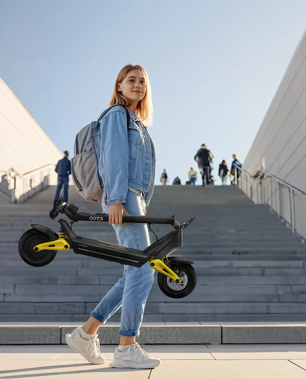 OOTD S10 E-Scooter 1400W Brand Motor 48V20AH Battery City Off-Road Electric Scooter Adult 10-inch Road Tires Foldable EScooters
