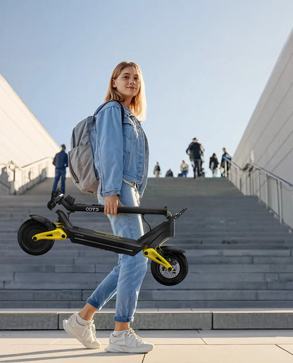 OOTD S10 E-Scooter 1400W Brand Motor 48V20AH Battery City Off-Road Electric Scooter Adult 10-inch Road Tires Foldable EScooters