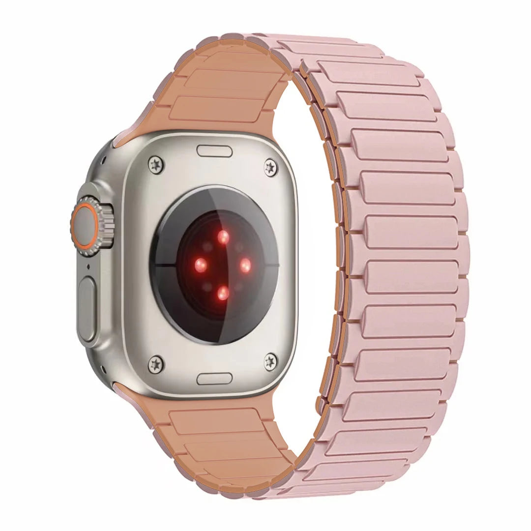 Silicone Magnetic Band for Apple Watch Strap Ultra 3 2 49mm 46mm 45mm 44mm 42mm 40 41mm Bracelet IWatch Series 11 10 9 8 7 6 SE