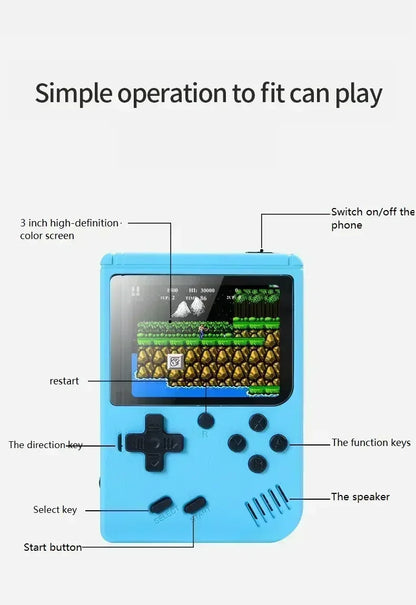 NGNG Portable Game Console with 500 Classic Retro Games 8 Bit 3.0-Inch Color Screen Perfect Birthday Gift for Kids