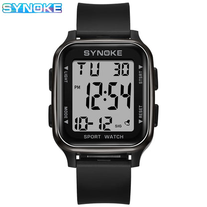 SYNOKE Outdoor Military Digital Watch New For Men Fashion Retro Men Watch Sports Waterproof Men Watch Multifunctional Luminous