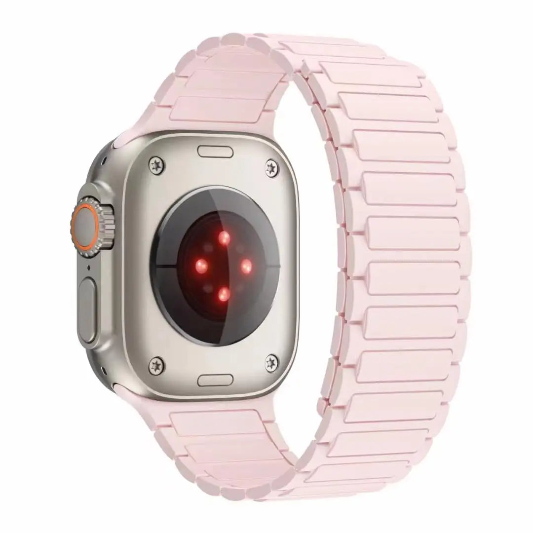 Silicone Magnetic Band for Apple Watch Strap Ultra 3 2 49mm 46mm 45mm 44mm 42mm 40 41mm Bracelet IWatch Series 11 10 9 8 7 6 SE