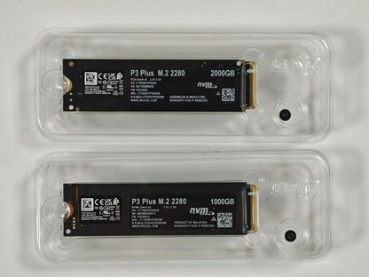 Crucial P3 Plus 1TB 2TB PCIe Gen4 3D NAND NVMe M.2 SSD, Up to 5000MB/s Solid State Drive for Gaming PC and Laptop(OEM Package)