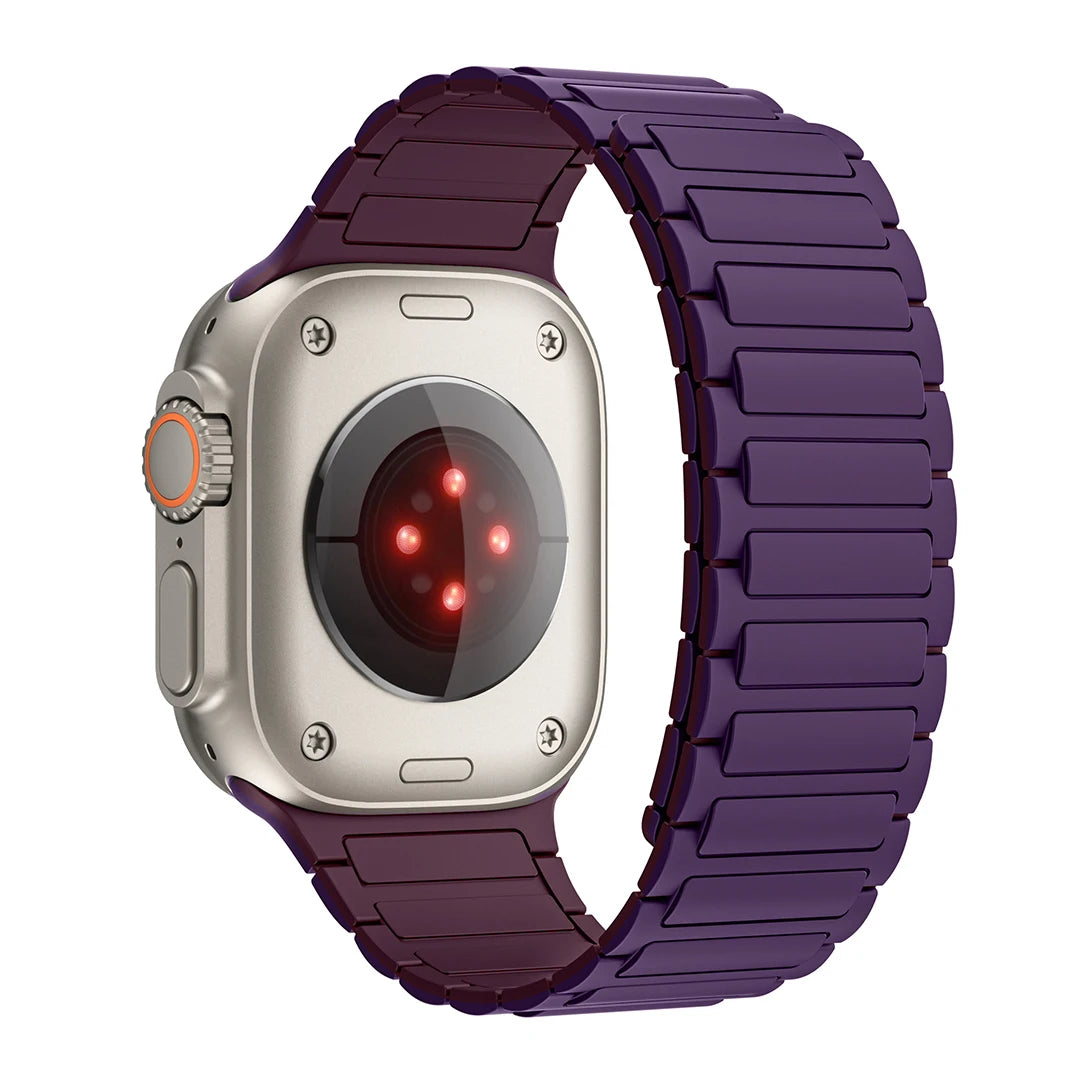 Silicone Magnetic Band for Apple Watch Strap Ultra 3 2 49mm 46mm 45mm 44mm 42mm 40 41mm Bracelet IWatch Series 11 10 9 8 7 6 SE