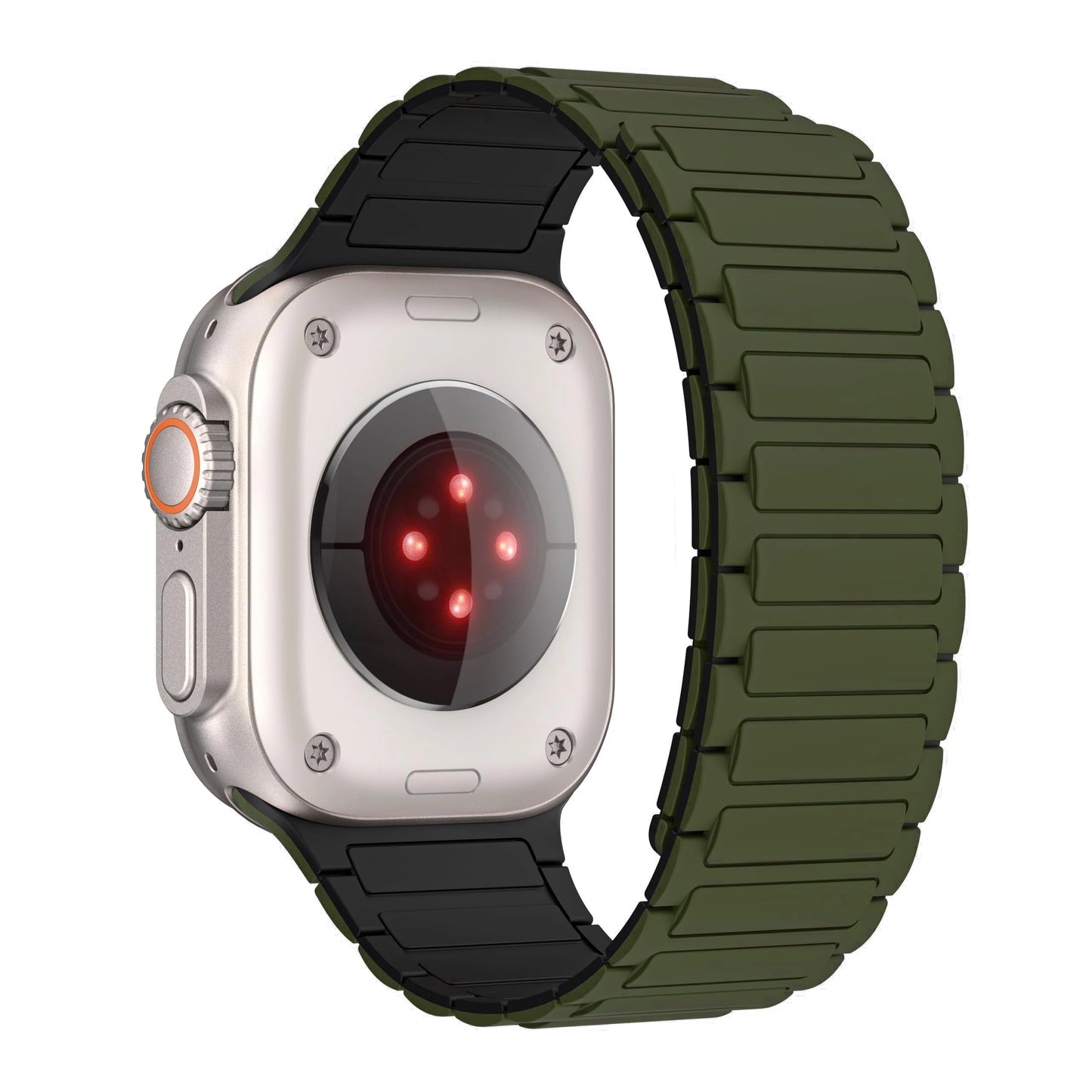 Silicone Magnetic Band for Apple Watch Strap Ultra 3 2 49mm 46mm 45mm 44mm 42mm 40 41mm Bracelet IWatch Series 11 10 9 8 7 6 SE