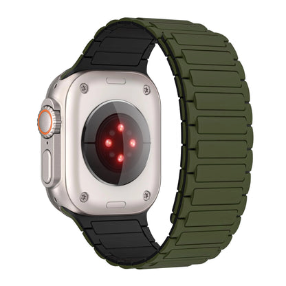 Silicone Magnetic Band for Apple Watch Strap Ultra 3 2 49mm 46mm 45mm 44mm 42mm 40 41mm Bracelet IWatch Series 11 10 9 8 7 6 SE