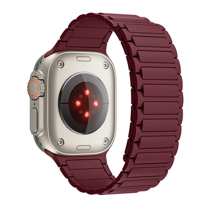 Silicone Magnetic Band for Apple Watch Strap Ultra 3 2 49mm 46mm 45mm 44mm 42mm 40 41mm Bracelet IWatch Series 11 10 9 8 7 6 SE