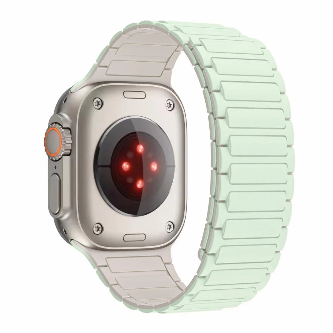 Silicone Magnetic Band for Apple Watch Strap Ultra 3 2 49mm 46mm 45mm 44mm 42mm 40 41mm Bracelet IWatch Series 11 10 9 8 7 6 SE