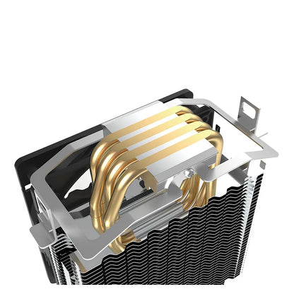 TEUCER CPU Cooler 4 Heat Pipes PC Radiator Cooling 3PIN PWM Silent Rgb Fan For Intel 1700 1150 1155 1156 1366 AM2/AM3/AM4 AMD