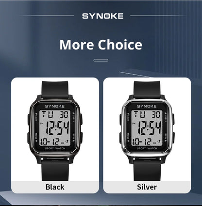 SYNOKE Outdoor Military Digital Watch New For Men Fashion Retro Men Watch Sports Waterproof Men Watch Multifunctional Luminous