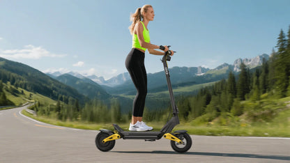 OOTD S10 E-Scooter 1400W Brand Motor 48V20AH Battery City Off-Road Electric Scooter Adult 10-inch Road Tires Foldable EScooters
