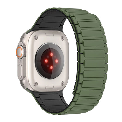 Silicone Magnetic Band for Apple Watch Strap Ultra 3 2 49mm 46mm 45mm 44mm 42mm 40 41mm Bracelet IWatch Series 11 10 9 8 7 6 SE